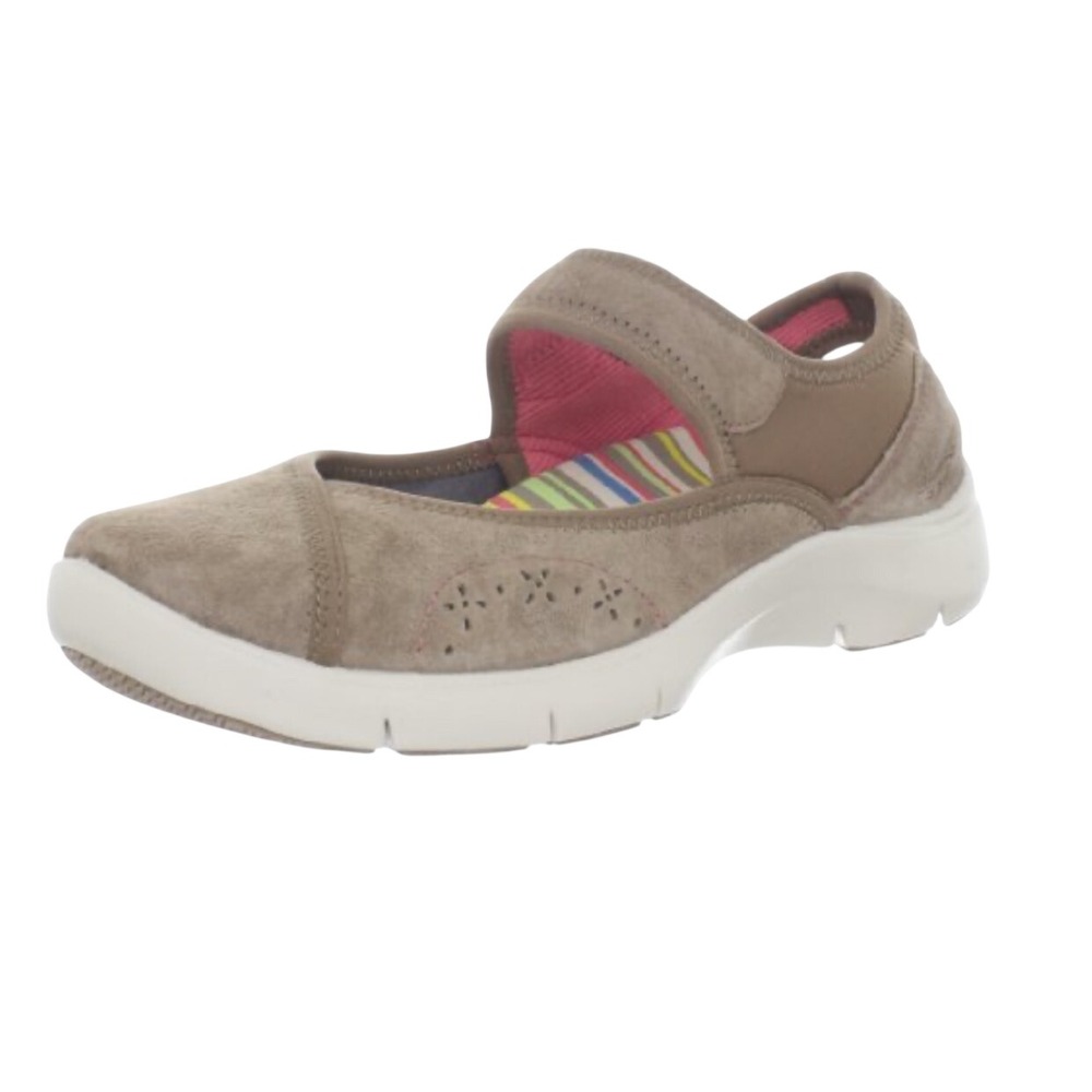 Dansko Taupe Suede Emmy Mary Jane Slip Resistant Flats Women's Size 42 US 11.5